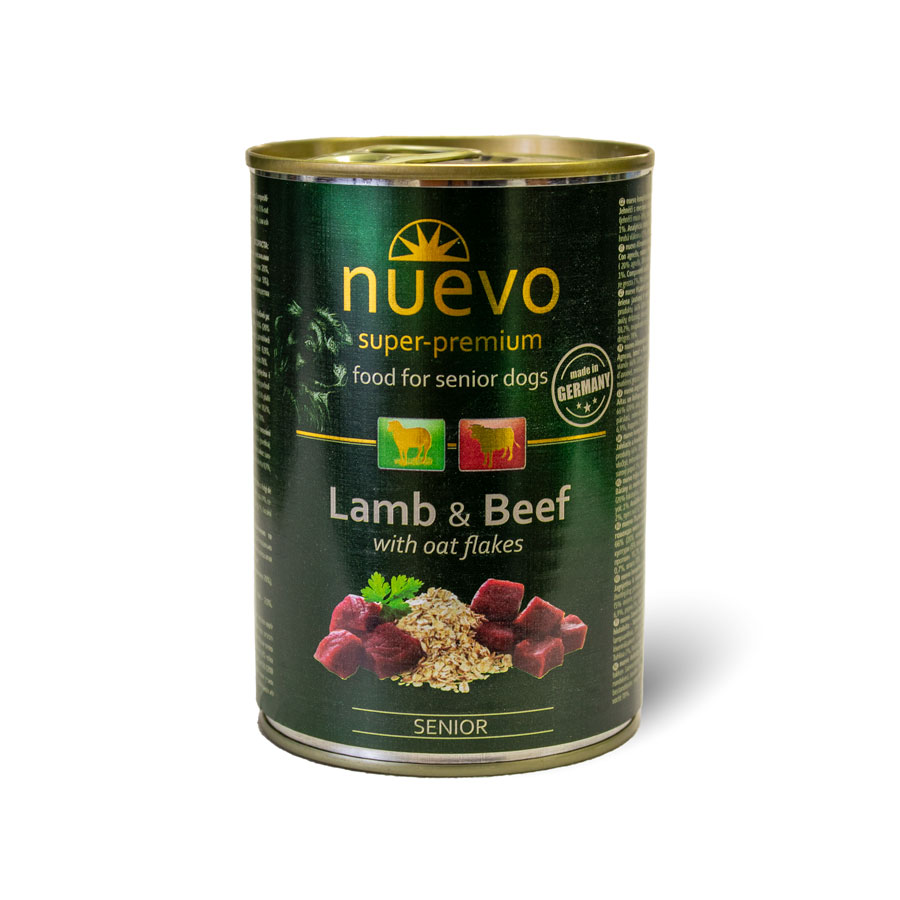 Nuevo Dog Senior Lamb & Beef With Oat Flakes 400g