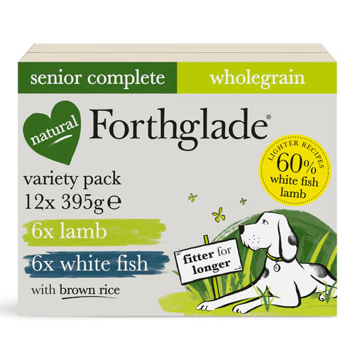 Forthglade Senior Complete Wholegrain Lamb & White Fish with Brown Rice 12x395g