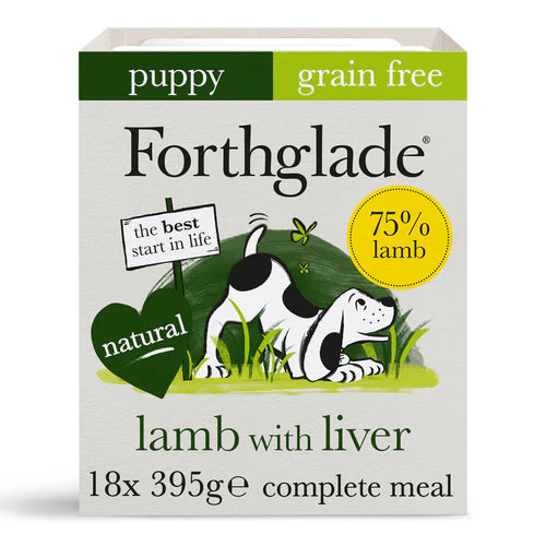 Forthglade Puppy Complete Grain Free Lamb Liver & Veg 395g