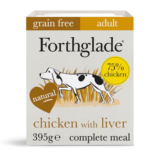 Forthglade Adult Complete Grain Free Chicken & Liver 395g