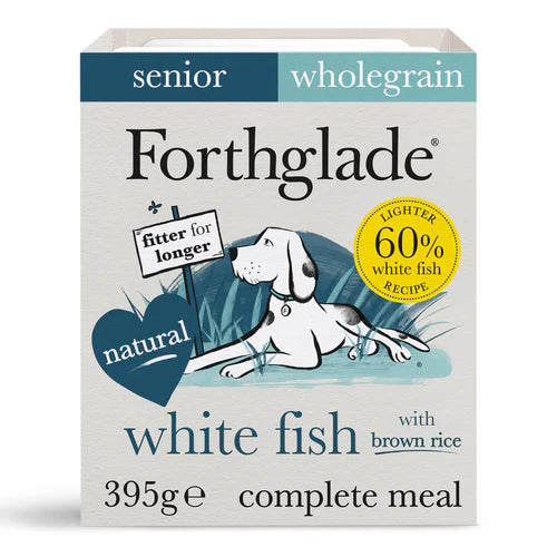 Forthglade Senior Complete Wholegrain White Fish & Brown Rice 395g