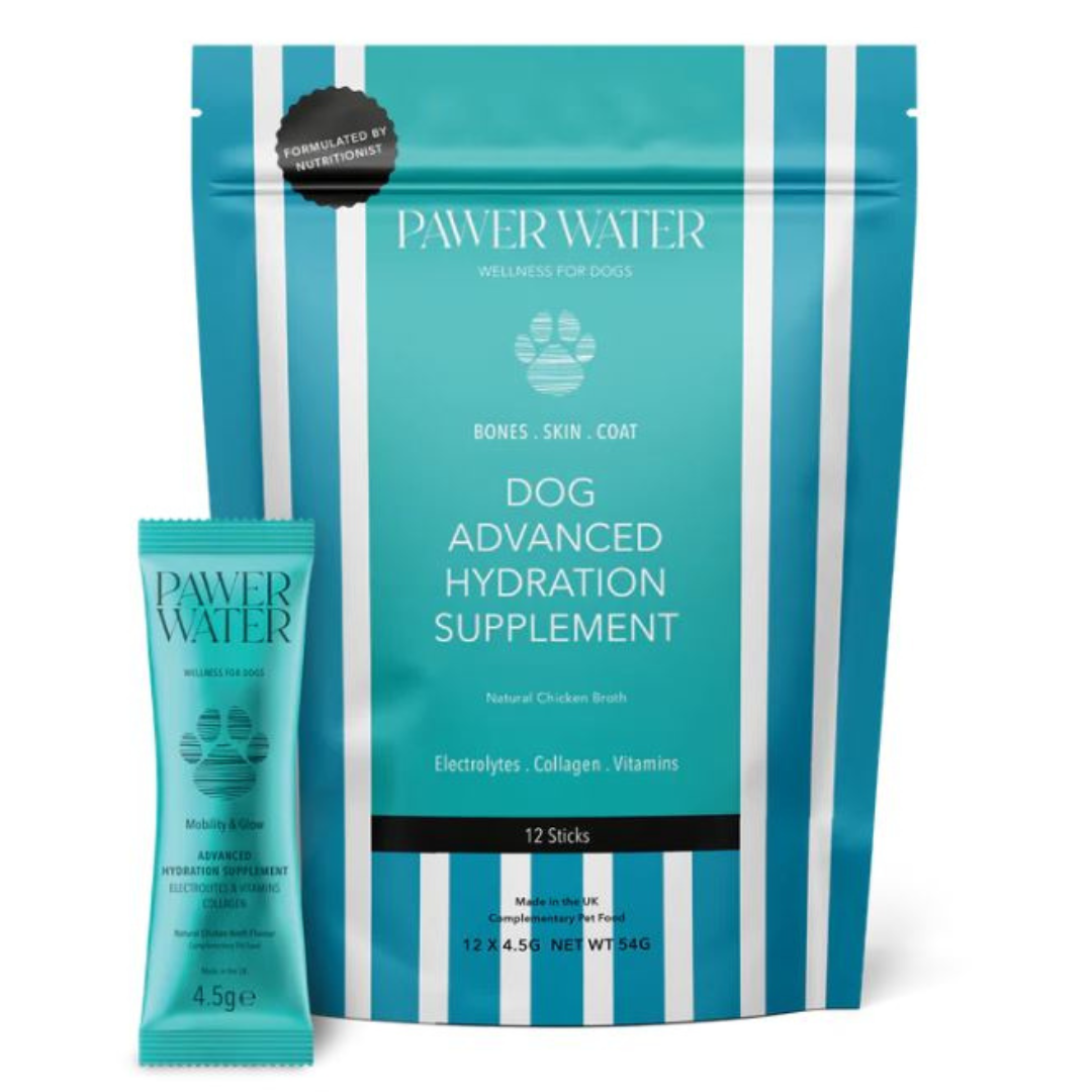 Pawer Water Mobility & Glow Advanced Wellness Hydration Supplement for Dogs - 12 pack