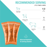 Pawer Water Calming Advanced Wellness Hydration Supplement for Dogs - 5 pack