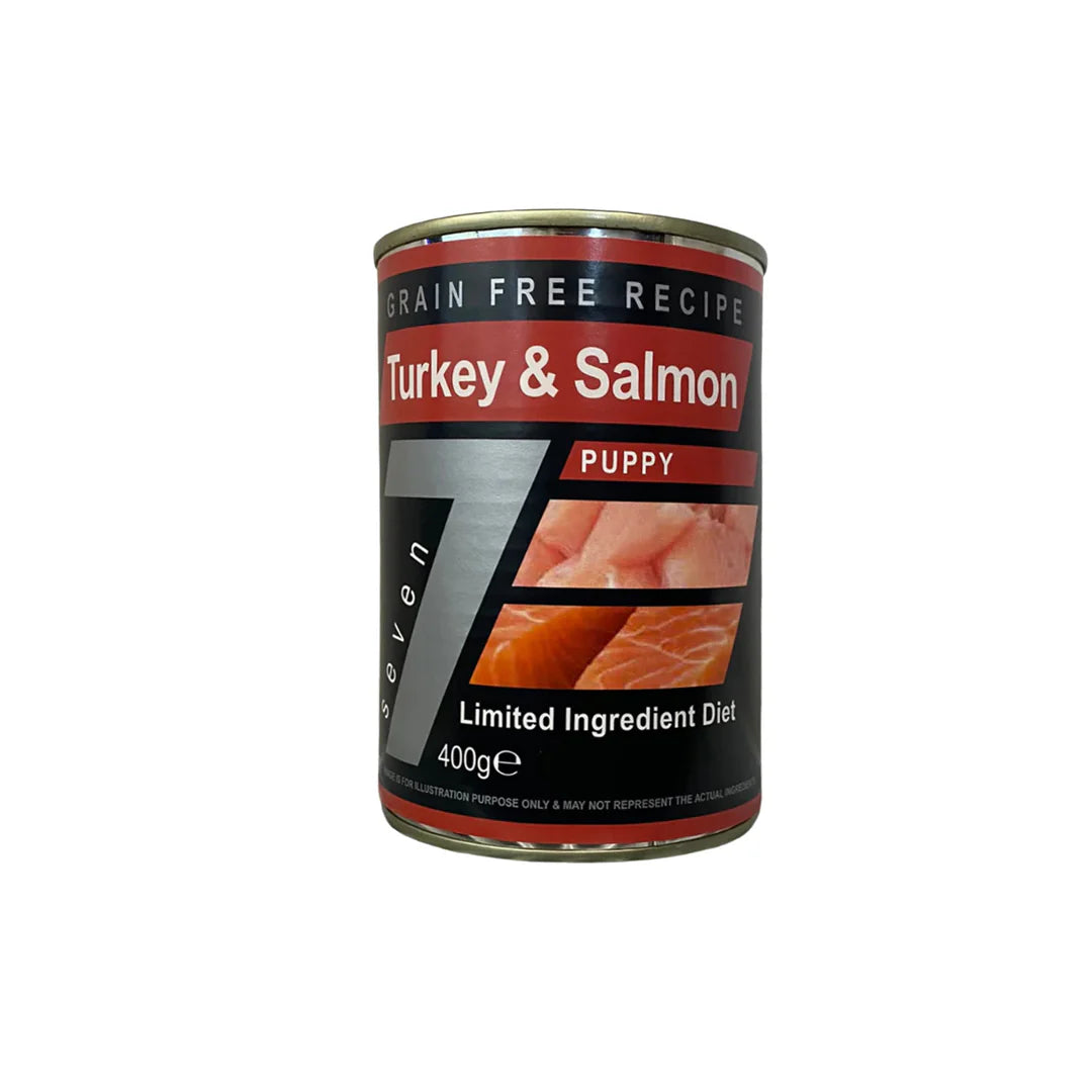 Seven Dog - Puppy Turkey & Salmon Grain Free Tin 400g