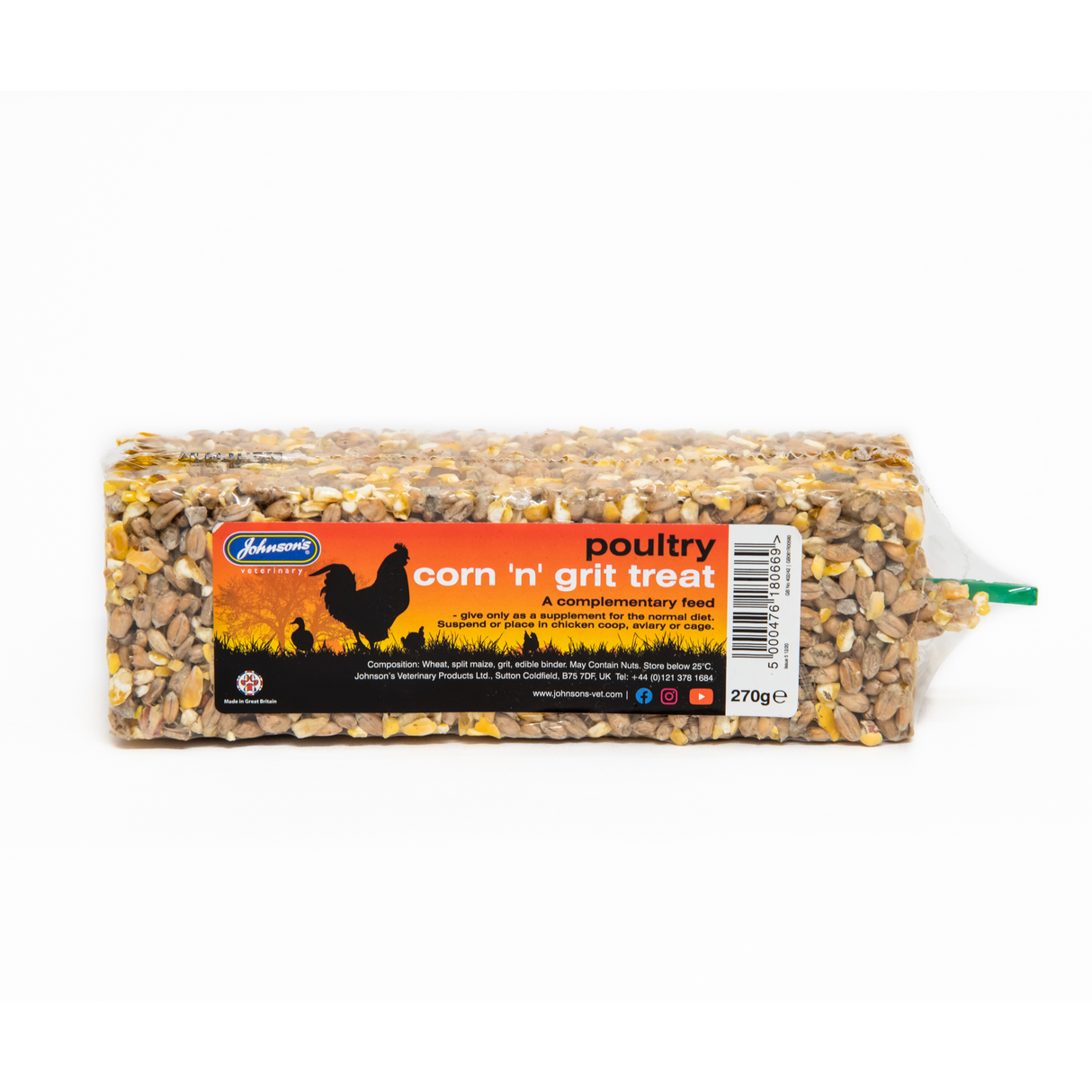 Johnsons Poultry Corn 'n' Grit Treat 270g