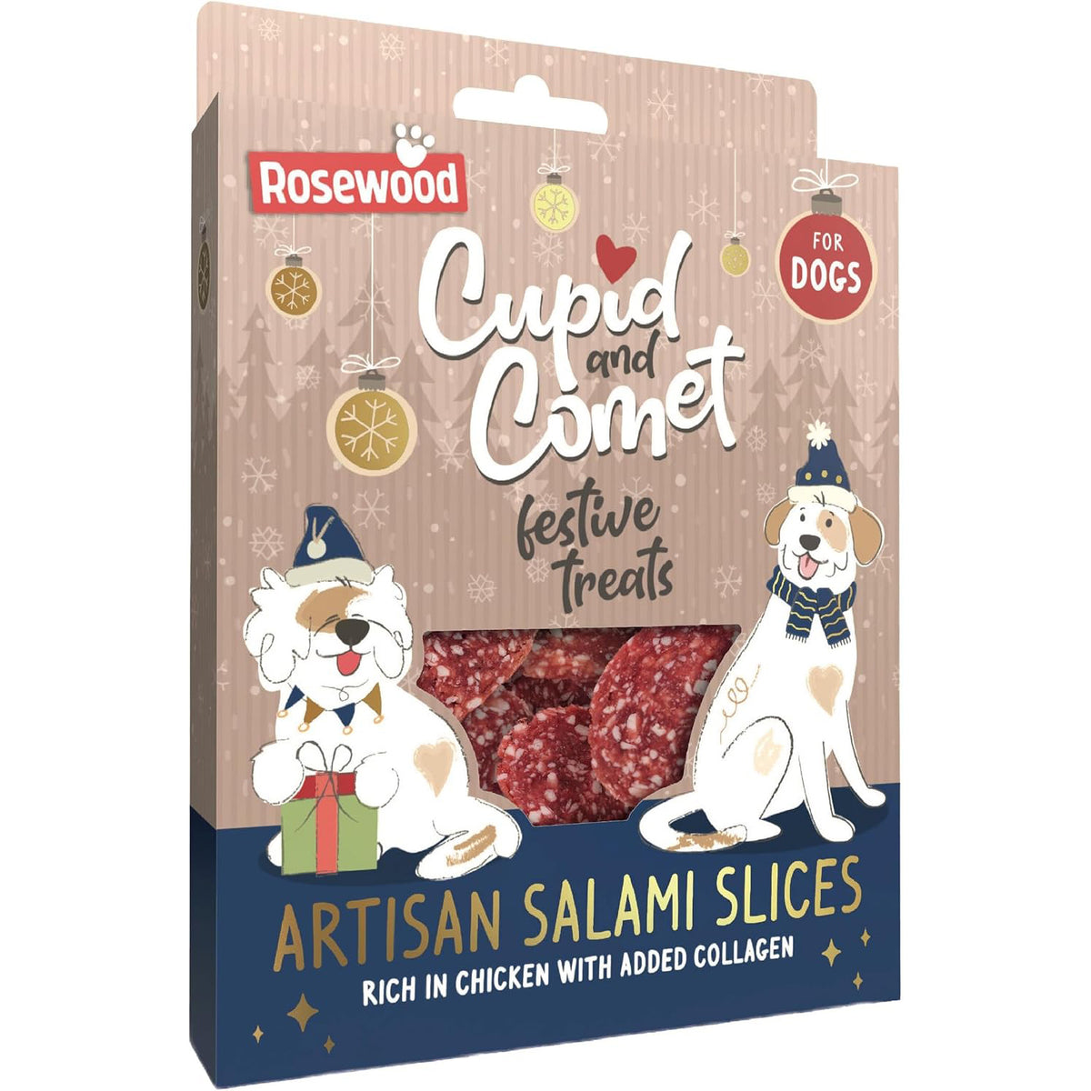 Rosewood Cupid & Comet Artisan Salami Slices for Dogs 200g