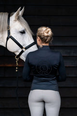 Soho Equestrian Long Sleeve Base Layer Black Magic