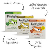 Forthglade Adult Complete Brown Rice Turkey, Lamb & Chicken Variety Pack 12x395g