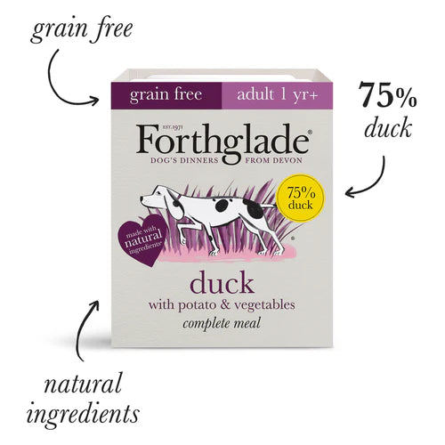 Forthglade Adult Complete Grain Free Duo Variety Duck & Chicken 12x395g