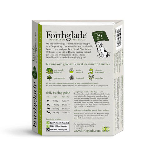 Forthglade Adult Complete Grain Free Lamb & Butternut Squash 395g