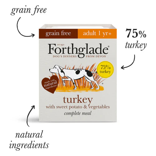 Forthglade Adult Complete Grain Free Duo Variety Lamb & Turkey 12x395g