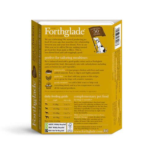 Forthglade 2months+ Complementary Just Chicken With Liver 395g