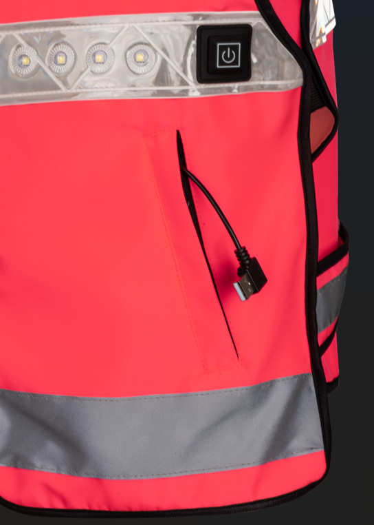 Woof Wear LED Hi Vis Riding Vest Pink