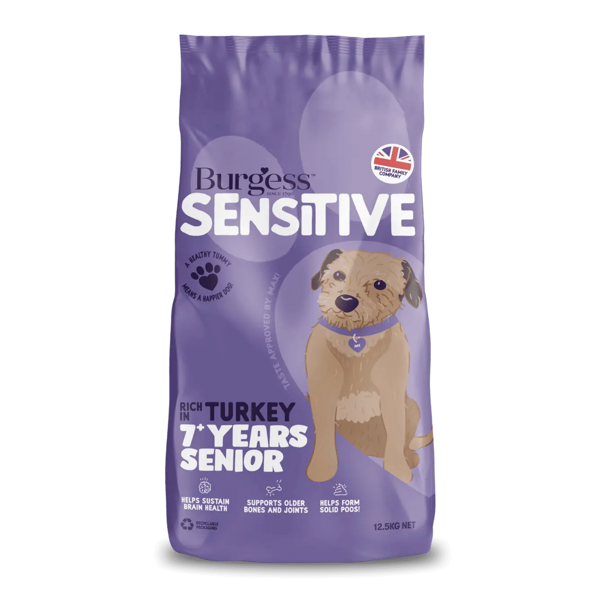 Burgess Dog - Sensitive Senior Turkey 12.5kg