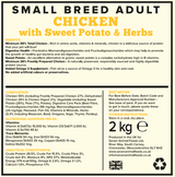 Seven Dog - Adult Small Breed Chicken with Sweet Potato & Herbs Grain Free 2kg