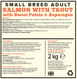 Seven Dog - Adult Small Breed Salmon with Trout, Sweet Potato & Asparagus Grain Free 2kg