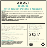 Seven Dog - Adult Duck with Sweet Potato & Orange Grain Free 2kg