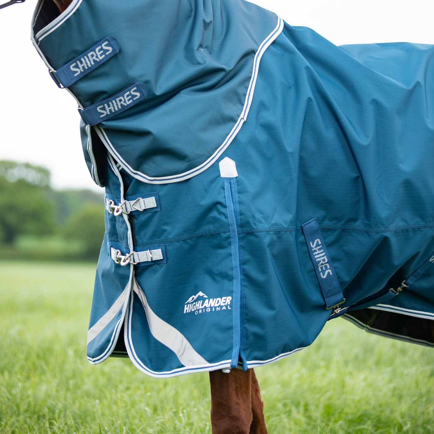 Shires Highlander Original 50g Turnout Rug & Neck Set Ocean