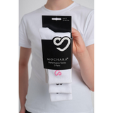 Mochara Performance Ankle Socks 3pk White 32-40