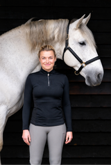 Soho Equestrian Long Sleeve Base Layer Black Magic