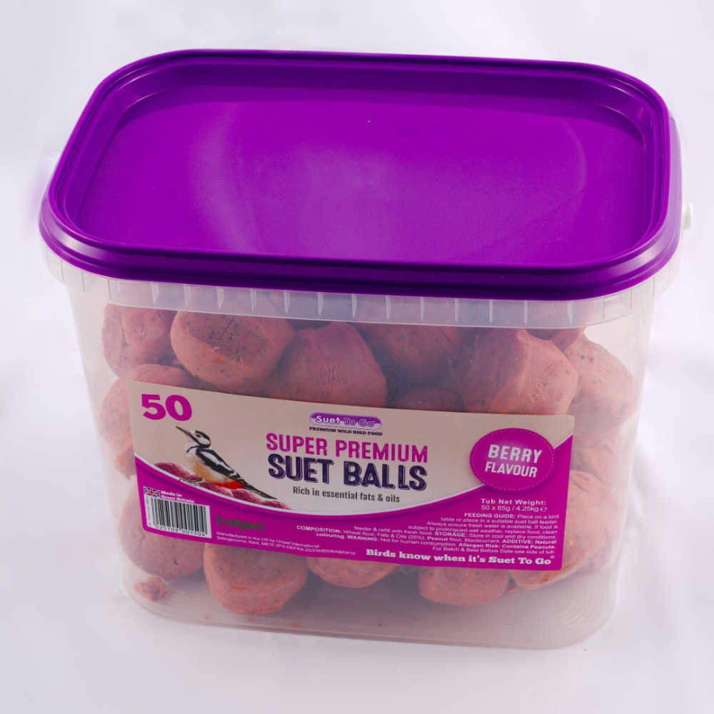 Suet To Go Super Premium Berry Fat Balls 50 Pk