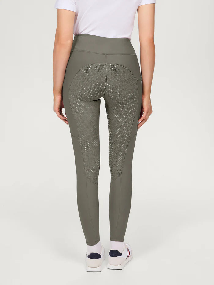 Tommy Hilfiger Equestrian Devon Riding Full Grip Leggings Ash