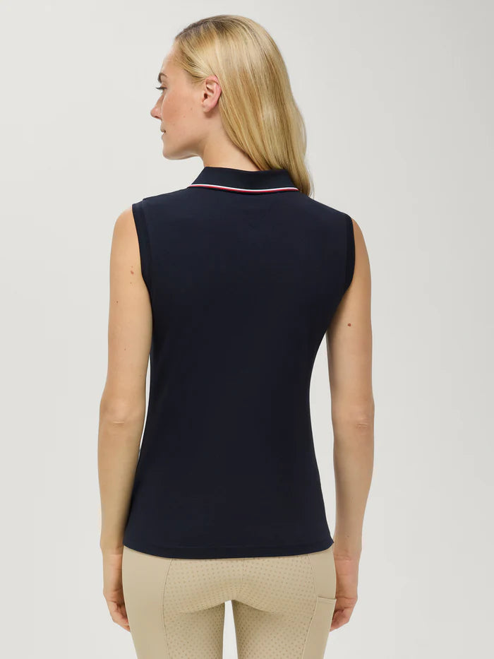 Tommy Hilfiger Equestrian Cordova Sleeveless Polo Desert Sky