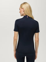 Tommy Hilfiger Equestrian Palma 1/4 Zip Training Top Desert Sky