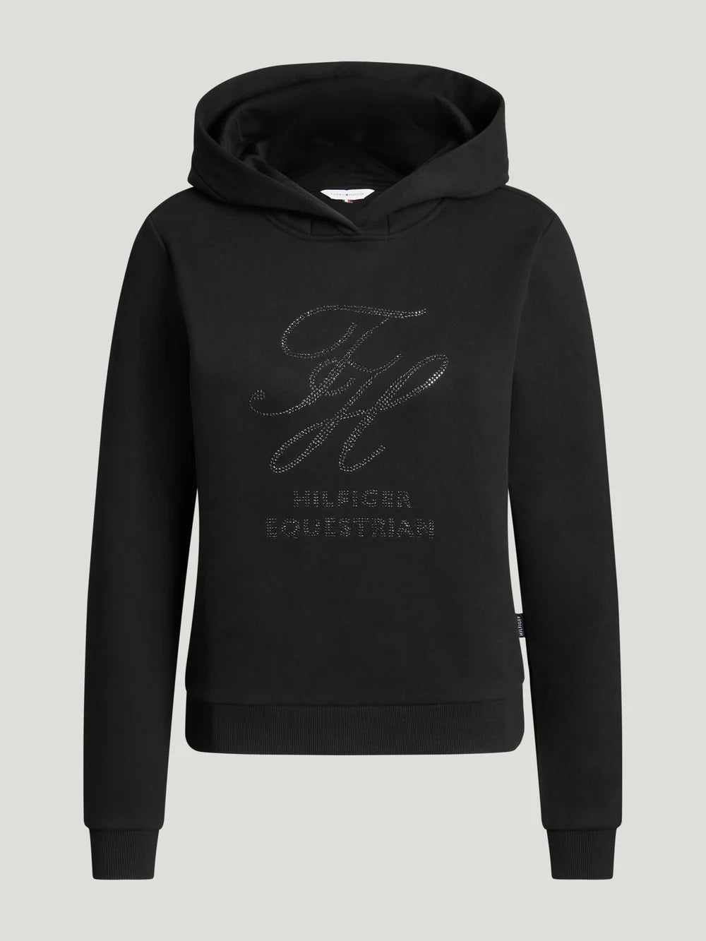 Tommy Hilfiger Equestrian Estelle Rhinestone Hoodie Black