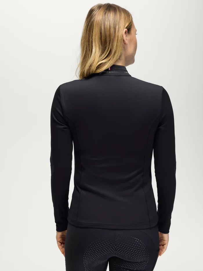 Tommy Hilfiger Equestrian Cady Rhinestone Training Top Black