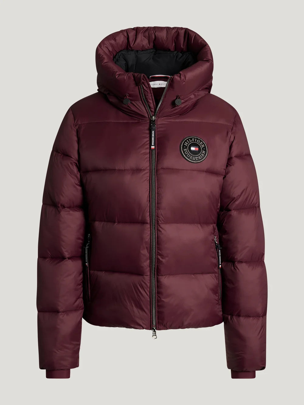 Tommy Hilfiger Equestrian Glendale Puffer Jacket Deep Burgundy