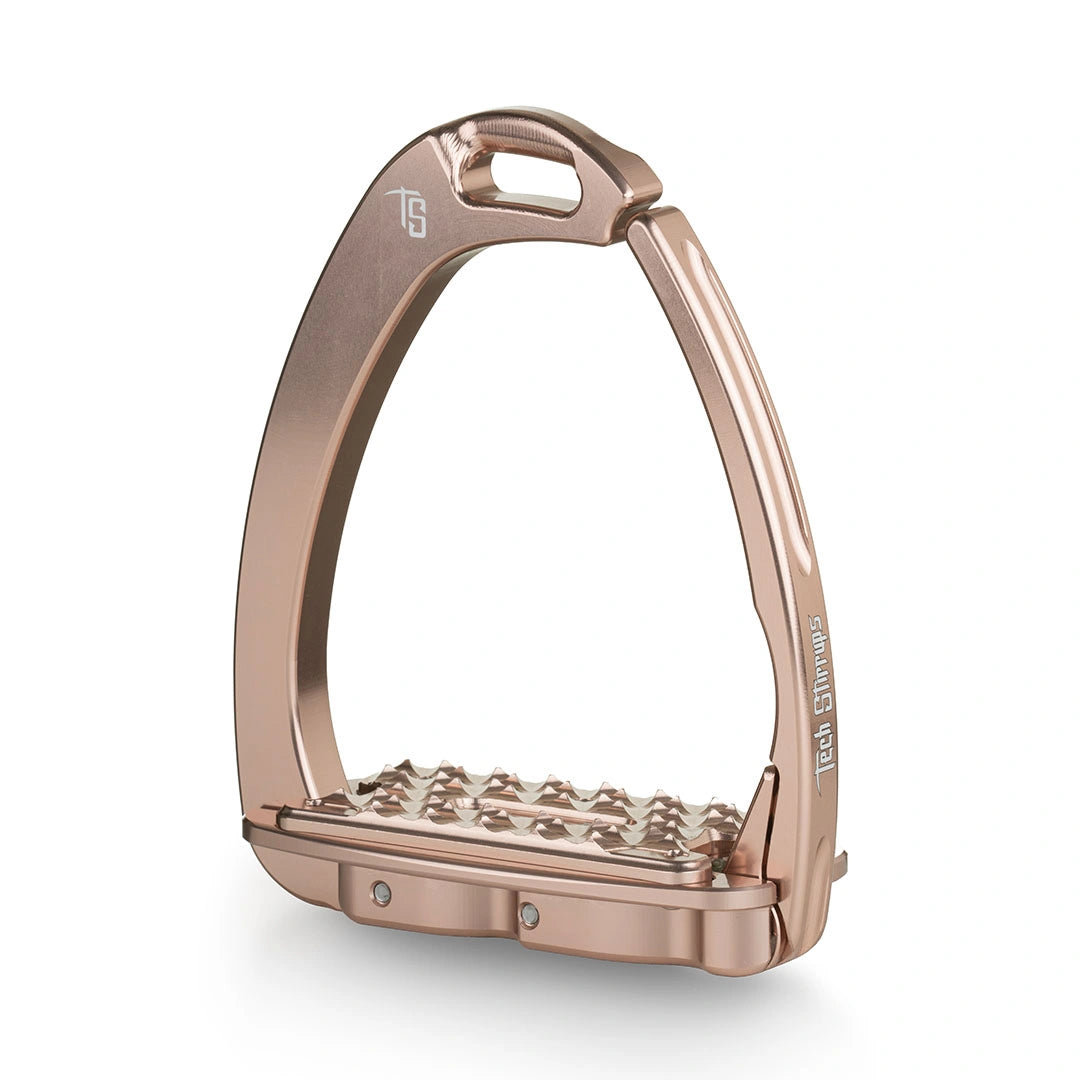 Tech Stirrups Jumping Venice Sloped Evo Rose Gold