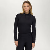 Tommy Hilfiger Equestrian Cady Rhinestone Training Top Black