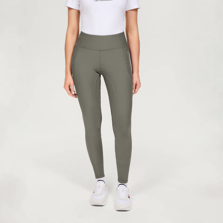 Tommy Hilfiger Equestrian Devon Riding Full Grip Leggings Ash
