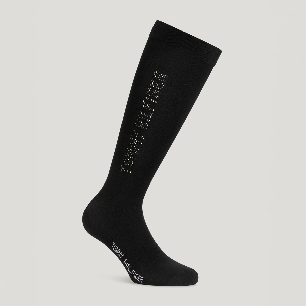 Tommy Hilfiger Equestrian Fontana Rhinestone Socks Black