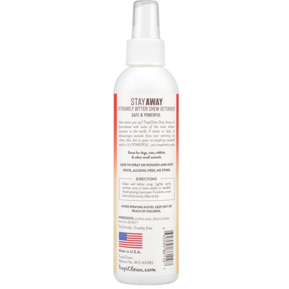 Tropiclean Stay Away Chew Deterrent Spray 236ml