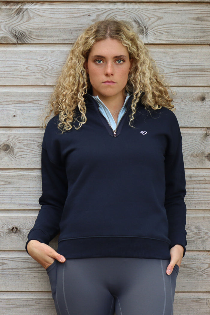 Mochara Half Zip Sweatshirt Navy