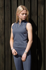 Mochara Sleeveless Base Layer Charcoal Recycled