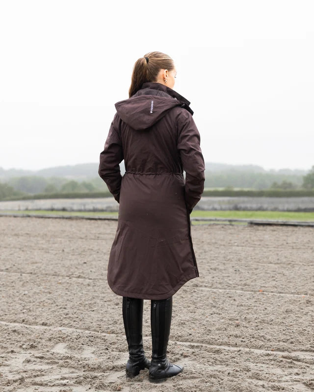 EQUIDRY Women's Bronte Waterproof Riding Coat Brown