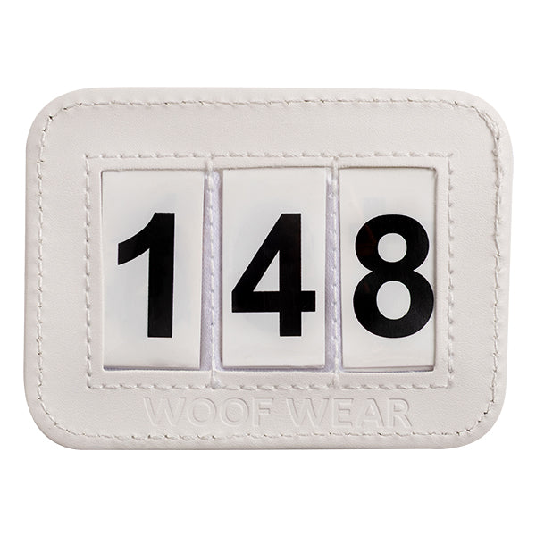 Woof Wear Bridle Number Holder White