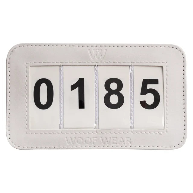 Woof Wear Dressage Number Holder 4 Digit White