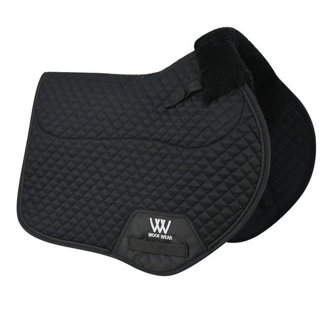Woof Wear Close Contact Sheepskin Saddle Cloth Black Full