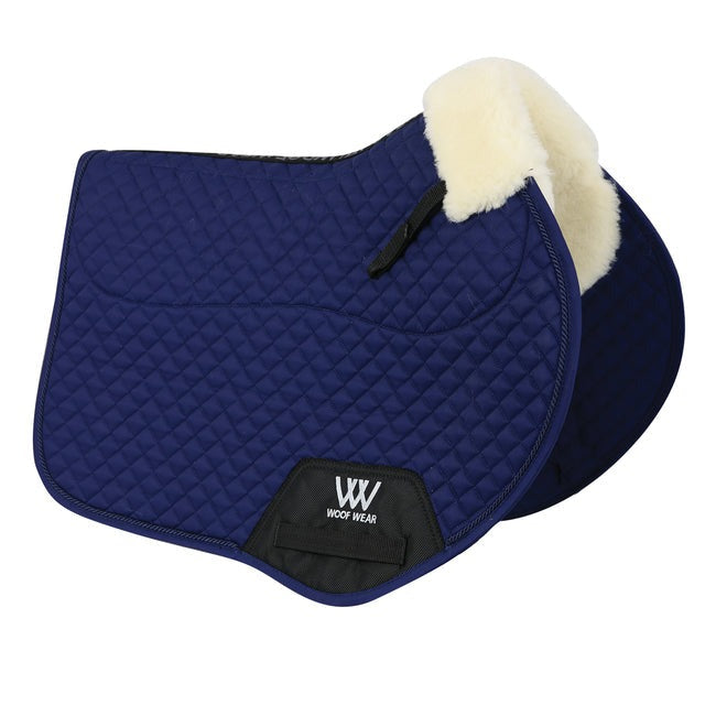 Woof Wear Close Contact Sheepskin Saddle Cloth Navy Full