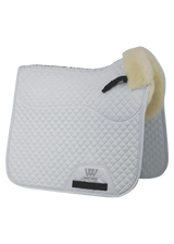 Woof Wear Dressage Sheepskin Saddle Cloth White Full