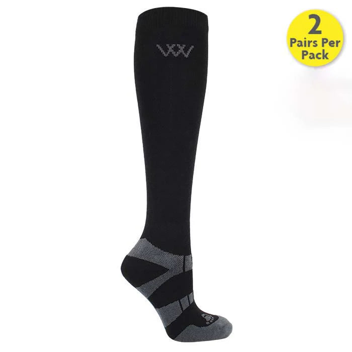 Woof Wear Long Bamboo Waffle Riding Socks