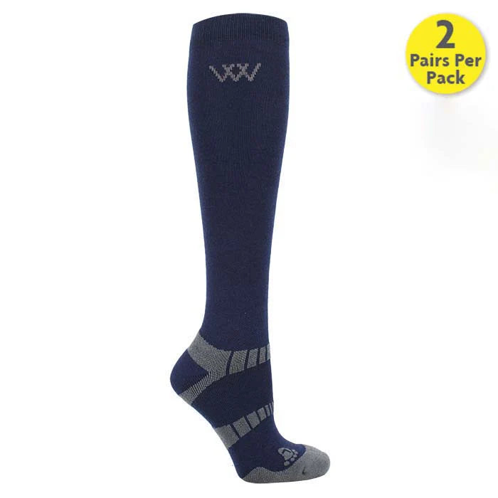 Woof Wear Long Bamboo Waffle Riding Socks