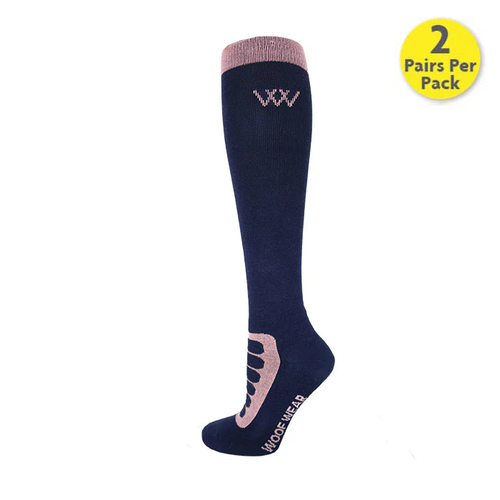 Woof Wear Long Bamboo Waffle Riding Socks
