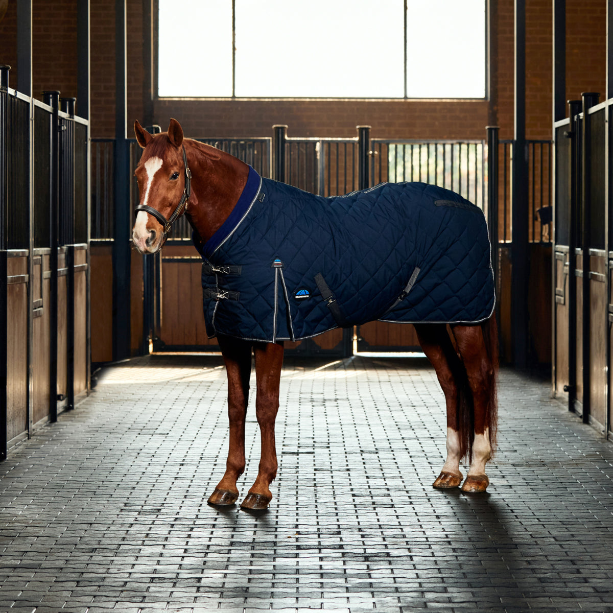 Weatherbeeta Comfitec 1000D Diamond Quilt Stable Detatch-A-Neck 220g Navy / Charcoal