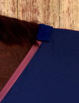 Weatherbeeta Cotton Show Sheet Standard Neck Navy / Burgundy