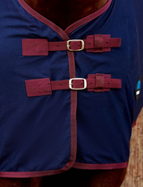 Weatherbeeta Cotton Show Sheet Standard Neck Navy / Burgundy